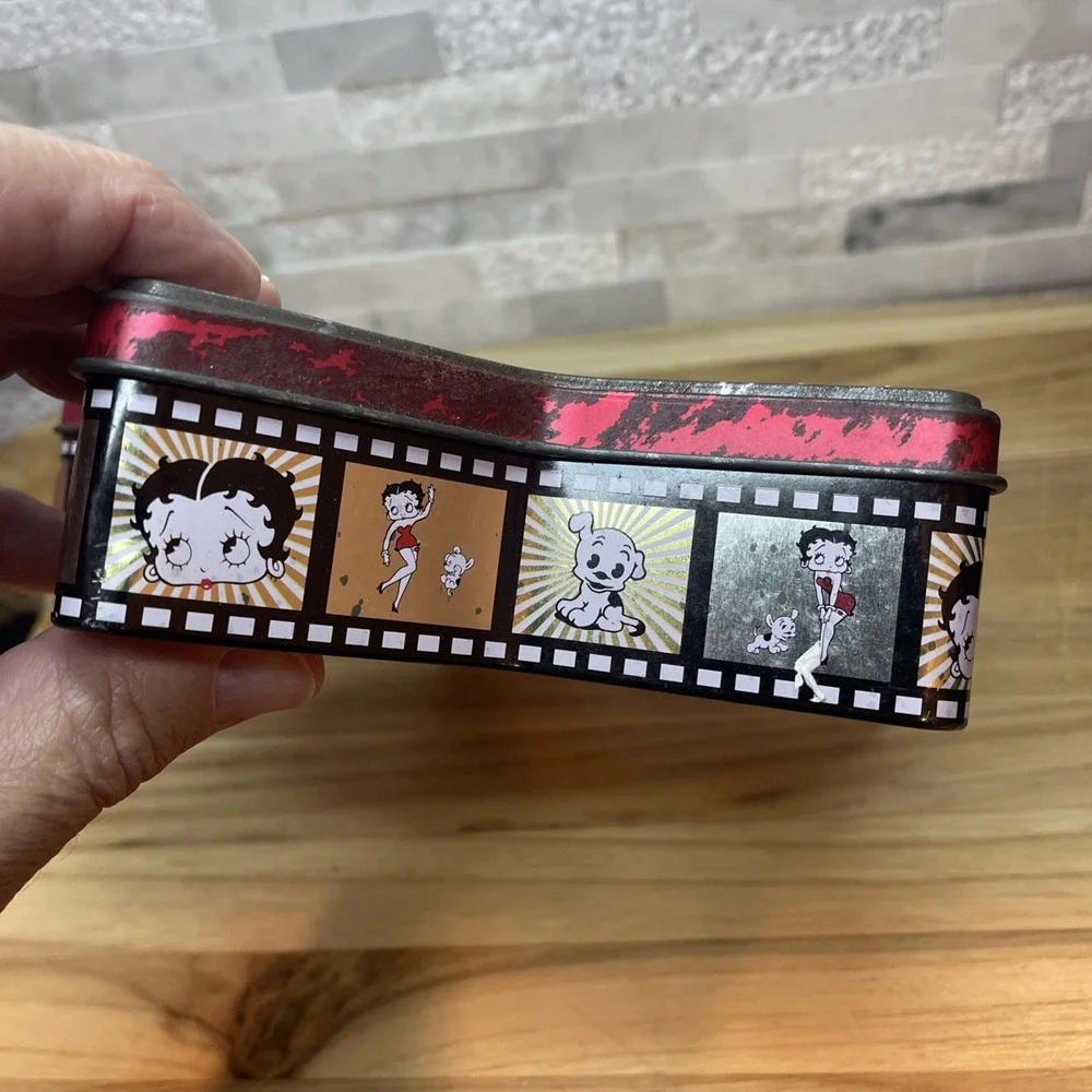 Betty Boop Carlton Cards Ornament‎ Set w/Tin Star Can,